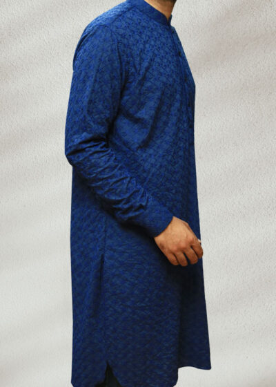 Buy Blue Chikankari Kurta For Men Shameel Khan