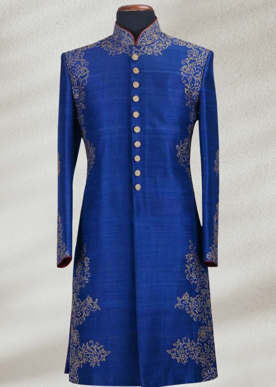 Royal Blue Sherwani