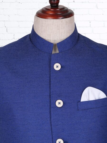 Solid Royal Blue Waistcoat Waistcoat in Royal Blue Color