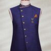 Plain Navy Blue Waistcoat Waistcoat in Royal Blue Color