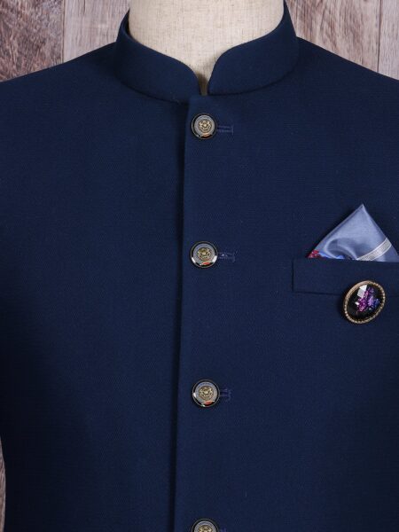 Simple Plain Blue Navy Prince suit Prince Suit