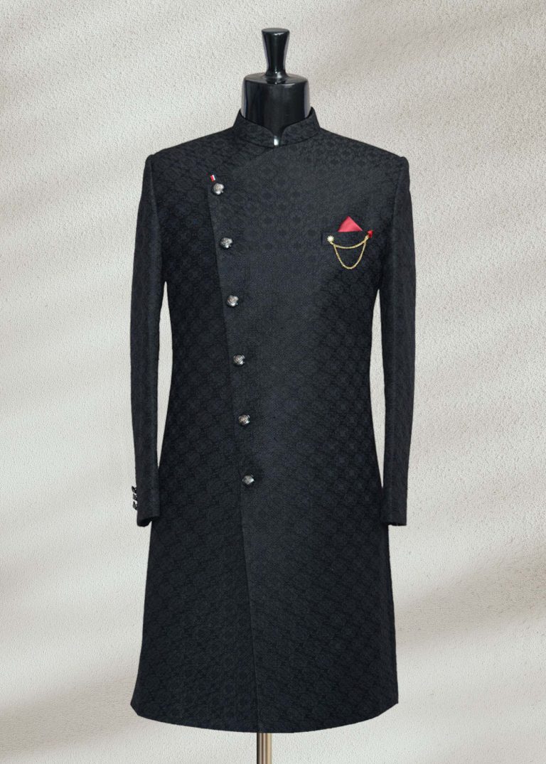 Black Sherwani - Shameel Khan