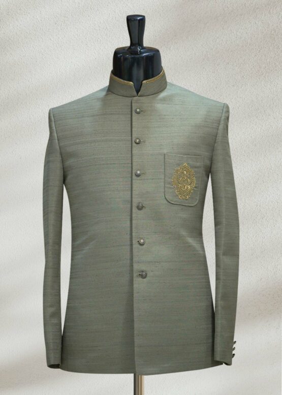Buy Luxury Green Embroidery Prince Suit - Shameel khan