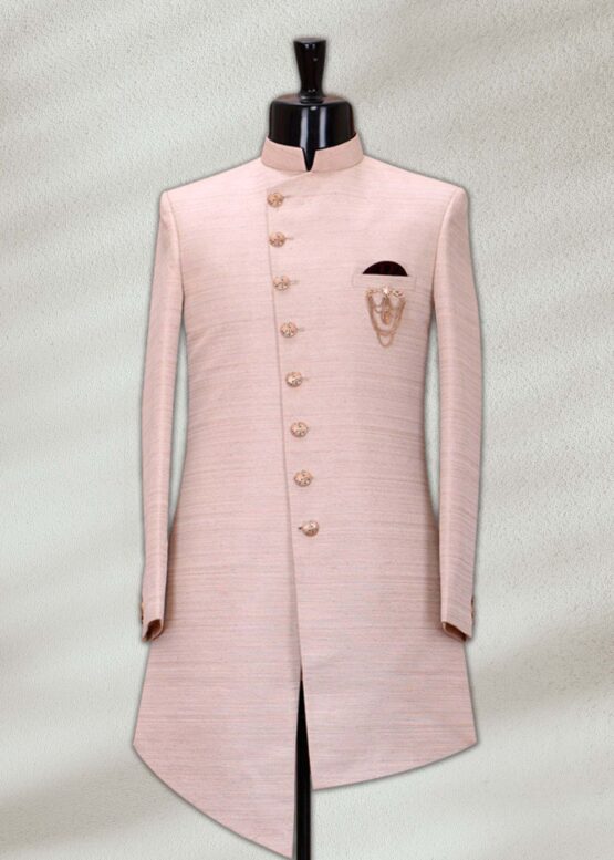 Raw Silk Indowestern Sherwani