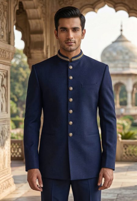 Classic Dark Blue Prince Suit
