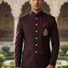 Solid Black Prince Suit Grey Prince Suit for Men
