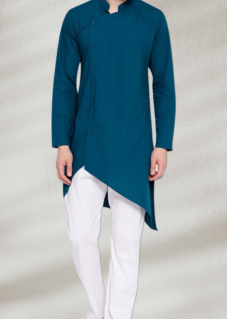 Stylish Teal Blue Kurta for men