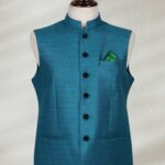 Turquoise Green Color Waistcoat Turquoise Green Color Waistcoat