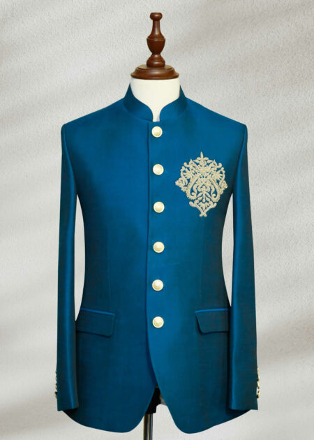 Blue Green Prince Suit