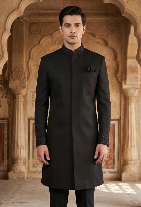 Black Classic Sherwani