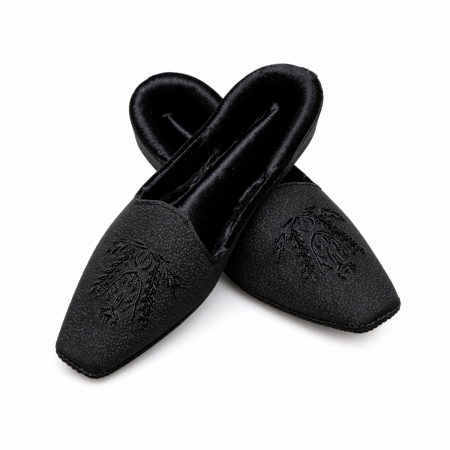 Handmade Black Motif Khussa Black Motif Khussa
