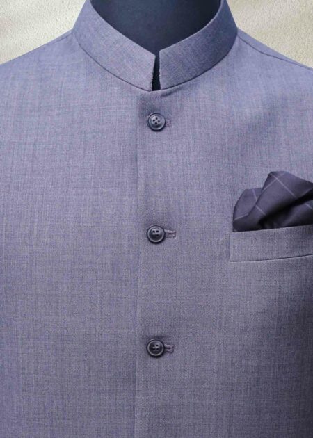Classic Purple Waistcoat For Men Buttons