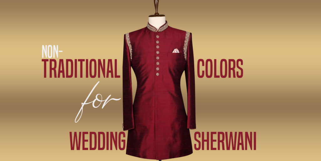 Non-Traditional Colors for Wedding Sherwani