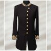 Black and Gold Men's Sherwani for a Lustrous Look