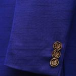 Navy Blue Side Sherwani Sleeve