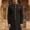 Stylish Black Sherwani for Groom