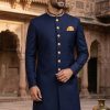 Blue Sherwani For Groom