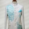 White Prince Suit for Men Black and Silver Prince Suit