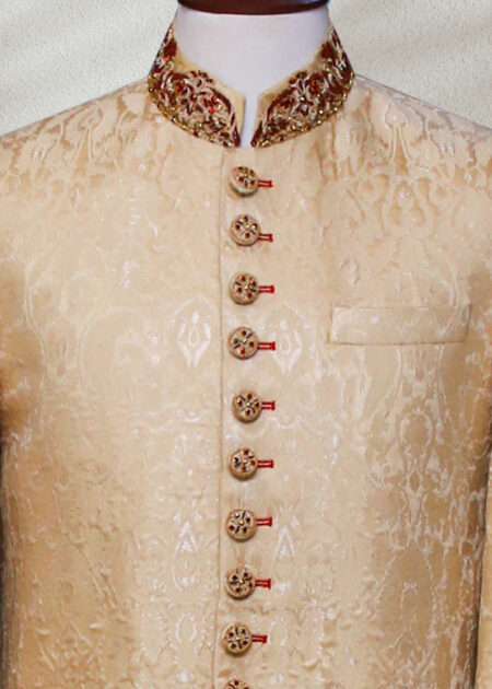 Golden Sherwani for Groom Golden Sherwani for Groom