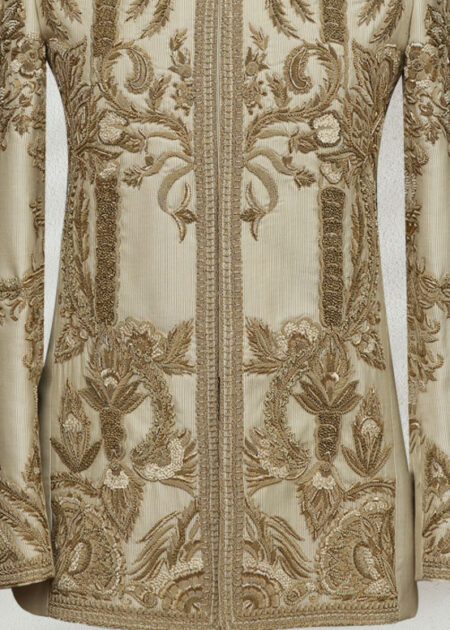 Creamy Prince Suit with Golden Embroidery Creamy Prince Suit with Golden Embroidery