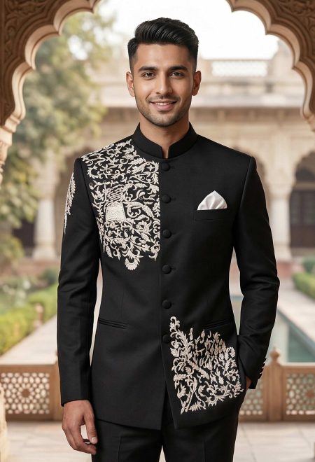 Black and Silver Prince Suit