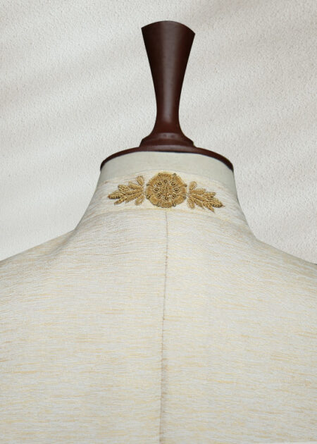 White and Golden Embroidered Prince Suit White and Golden Embroidered Prince Suit