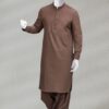 Brown Kameez and Shalwar for men