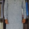 Grey Texture Kurta for men