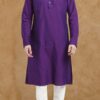 Latest Solid Purple Kurta for men