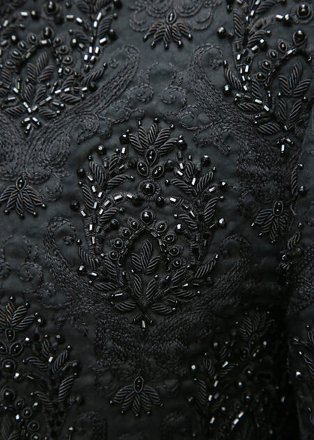 Traditional Embroidered Black Sherwani Traditional Embroidered Black Sherwani