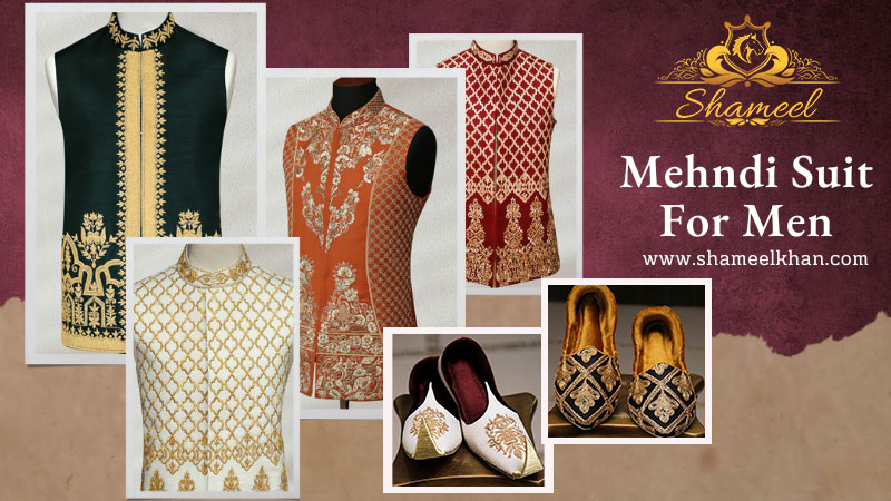 Traditional Mehndi Suit for Men