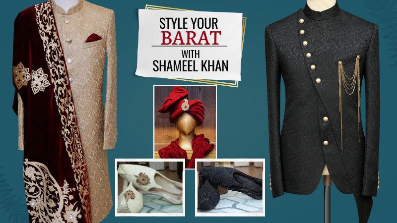 Stylish barat look by Shameel Khan: Traditional attire with a modern twist