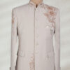 Beige Embroidered Price Suit Black Prince Coat