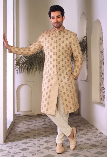 Classic Paisley Embroidered Sherwani Paisley Embroidered Sherwani