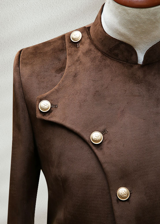 Buy Luxury Brown Embroidered Prince Suit - Shameel khan