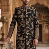 Royal Black and Golden Sherwani