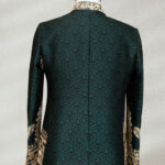 Luxury Green Embroidery Prince Suit