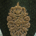 Green with Golden Embroidered Khussa