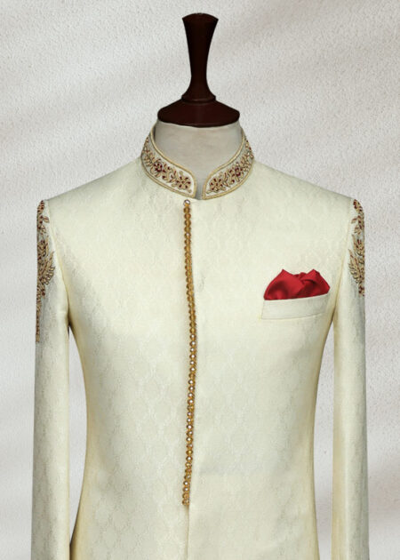 Classic Off-White Sherwani