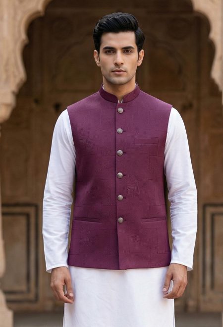 Grape Purple Waistcoat