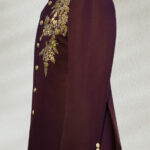 Gold Embroidered Burgundy Prince Suit Gold Embroidered Burgundy Prince Suit