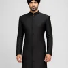 Embellished Black Beaded Sherwani