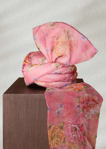 Floral Pink Turban