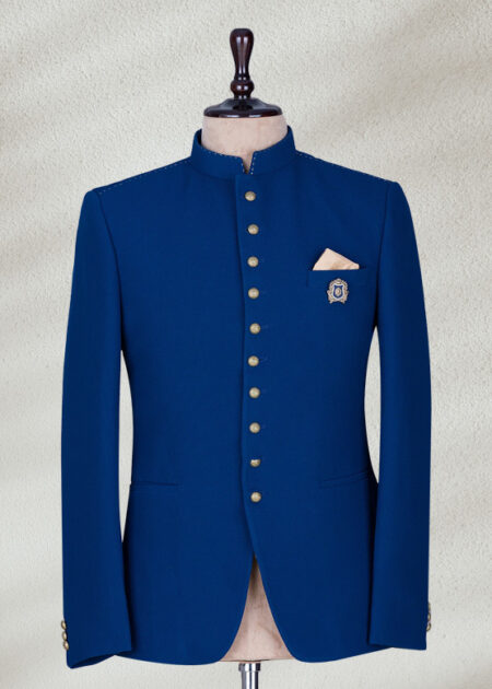 Elegant Royal Blue Prince Coat