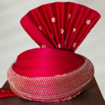 Red Embroidered Turban