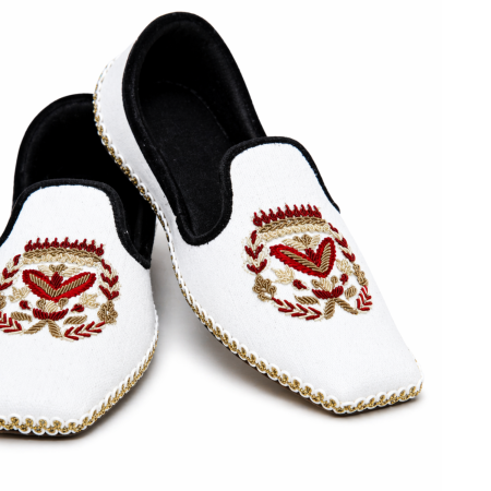 Handmade White Khussa White Khussa