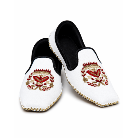 Handmade White Khussa White Khussa