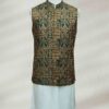 Regal Green and Gold Embroidered Waistcoat