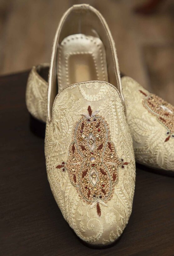 Handmade Golden-Embroidered Loafer