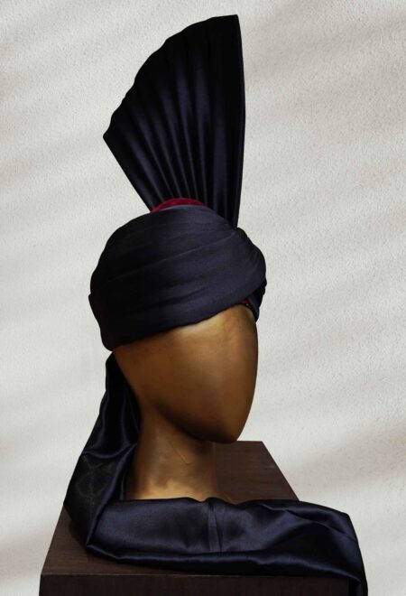 Traditional Black Turban for Groom